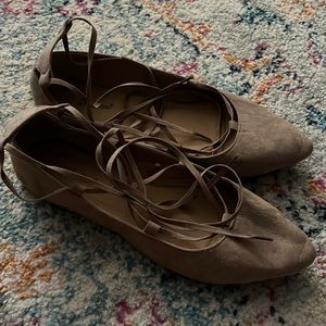 Wet Seal Lace Up Flats